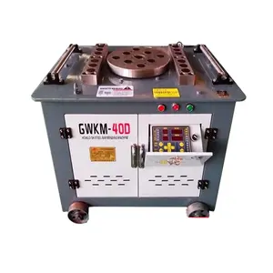 Construction 40mm Round Steel Bar Metal Rod Bender Cnc Sheet Wire Curve Iron Rebar Bending Machine