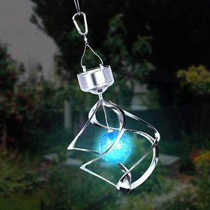 Solar Wind Spinner <b>Light</b> Led Hanging Garden Decor Outdoor Solar Powered <b>Rainbow</b> Color Changing Lamp For Patio Yard - Product Image 1