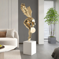 Lampe sur pied LED d'intérieur en laiton doré, style moderne, pour décoration intérieure – Offre spéciale