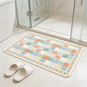 <span class=keywords><strong>Tapis</strong></span> <span class=keywords><strong>de</strong></span> <span class=keywords><strong>bain</strong></span> en diatomite à séchage rapide, absorbe l'eau en quelques secondes, pierre minérale naturelle, antidérapant, facile à nettoyer - Product Image 6