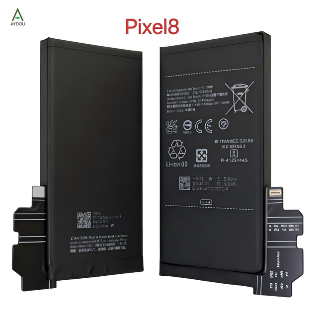 AYDOU Replacement Google Pixel 8 4676mAh Rechargeable Mobile Phone Battery 3.8V Li-Polymer Black Made in China for Mobile Phones