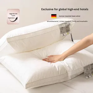 <span class=keywords><strong>Oreiller</strong></span> <span class=keywords><strong>de</strong></span> luxe européen et américain cinq étoiles, garnissage en coton blanc, microfibre <span class=keywords><strong>de</strong></span> duvet d'oie, protection du cou, pour adultes, usage domestique - Product Image 5