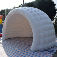 EN14960 Offre Spéciale la moitié tente gonflable de coquille, demi tente gonflable de bulle gonflable de tente de dôme