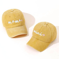 2pc Casual Maman Mini Baseball Cap Chapeau Définit Mère Fille Adulte Enfant En Bas Âge Filles Réglable