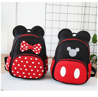 Leuke Mickey Stijl Jongen Rugzak Met Nylon Materiaal Dames Mode Meisjes Schooltas Voor Kinderen Kinderen Zwart Roze Kpop Rugzak