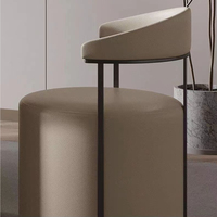 Chaise de salon nordique moderne minimaliste avec dossier, chaise de relaxation de luxe pour la maison
