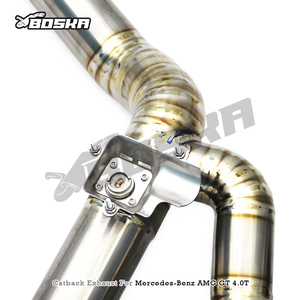 Échappement Catback OEM d'usine pour Mercedes-Benz AMG GT/GTS C190 4.0T 2014-2023, tuyau d'échappement en titane, silencieux à fixation directe - Product Image 6