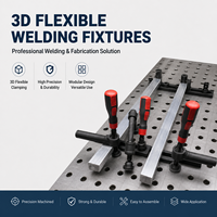 Kit de fixation pour soudage industriel, gabarits de table de travail 3D flexibles pour un positionnement précis des pièces