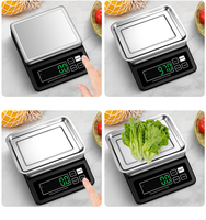 Balance en acier inoxydable de grande capacité 10Kg/15Kg * 1G Balance électronique à conversion à 6 unités Balance étanche