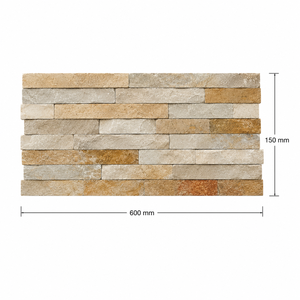 Modern Faux Stone Wall Cladding 3D Decorative Big Slab Artificial <b>Granite</b> Look Panel for Interior Exterior Hotel - Product Image 3