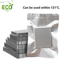 Sacs d'emballage alimentaire en aluminium Mylar imprimés sur mesure en usine, sacs sous vide argentés scellés pour le stockage