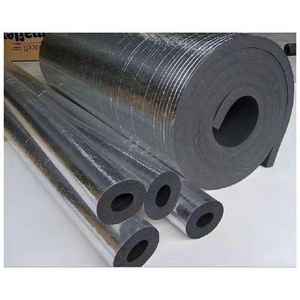 <span class=keywords><strong>NBR</strong></span> Kauçuk Köpük İzolasyon Keçesi 25mm Kalınlığında Kapalı Hücreli Soğuk Su Boruları için Boru Kaplaması - Product Image 4