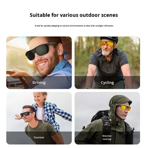 แว่นกันแดดโพลาไรซ์สีดำอัจฉริยะสำหรับปั่นจักรยานกลางแจ้ง พร้อมระบบเสียงรอบทิศทางและไร้สายสำหรับเทคโนโลยีแฟชั่นปี 2026 - Product Image 2