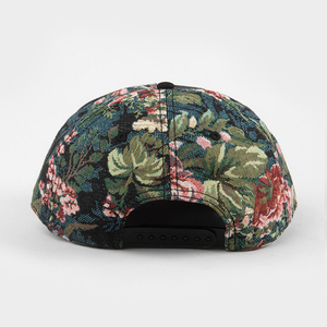 Gorras de Béisbol Ajustables al por Mayor, Diseño Floral de 2 Tonos, 5 Paneles, Bordado 3D, Logotipo Jacquard - Product Image 3