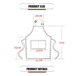 Tablier <span class=keywords><strong>de</strong></span> <span class=keywords><strong>cuisine</strong></span> imperméable en PE, personnalisé pour hôtel, serveur, uniforme <span class=keywords><strong>de</strong></span> restaurant, designs pour employés, tabliers <span class=keywords><strong>de</strong></span> <span class=keywords><strong>chef</strong></span> imprimés - Product Image 6