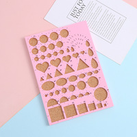 Planche de moule pour quilling en papier DIY avec support en bois souple