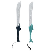 Bâton lumineux en forme de requin pour enfants, bâton LED en plastique avec corde de suspension, 2 couleurs au choix avec son