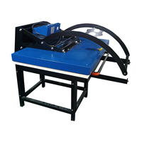 Presse à chaud manuelle grand format Baiyin Factory 80x100cm, type coquille, pour sublimation sur vêtements et t-shirts