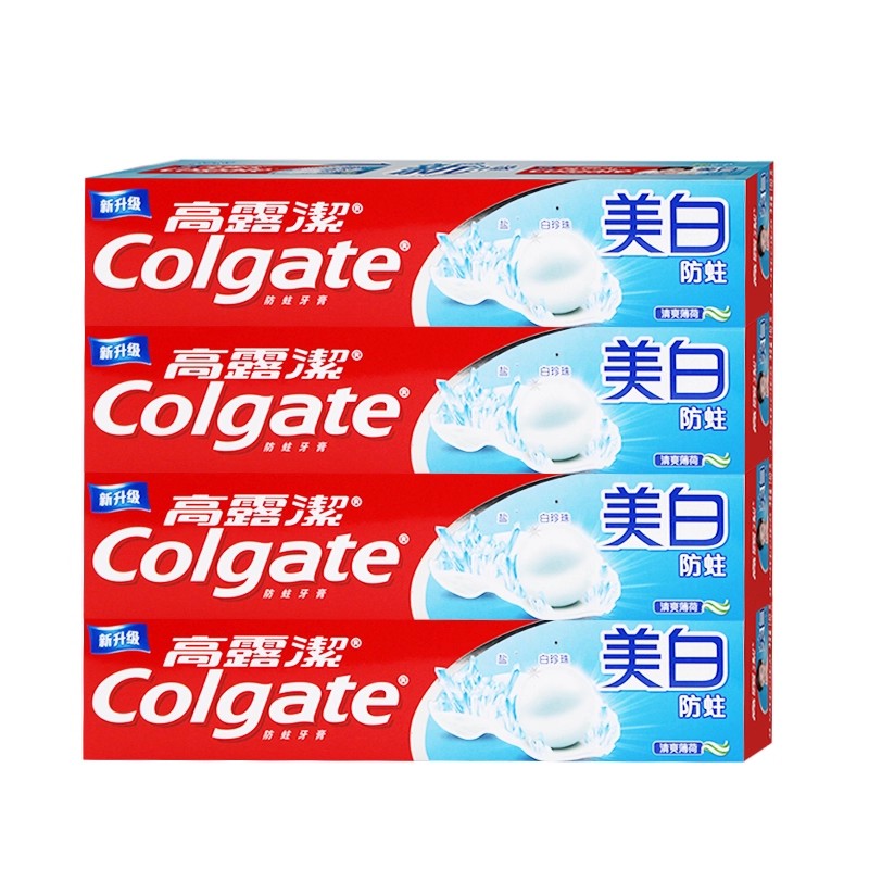 Colgate, отбеливающая зубная паста, 140 г X 48 тюбиков, китайская упаковка, свежевыжатая Фтор для дыхания, экспортная оптовая упаковка