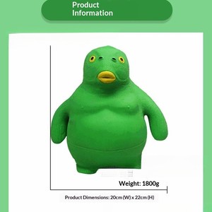 Juguete antiestrés de pez verde con cabeza divertida, gadget de descompresión, mismo estilo que el de gestión de la ira, venta al por mayor - Product Image 4