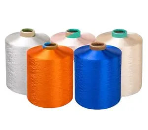 Welong Polyester DTY Yarn Dope Dyed Color A Grade 100% Polyester Filament Yarn