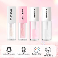 Huile à Lèvres Repulpante Végétalienne Rose Fruité Hydratante Transparente Nourrissante pour Lèvres Sèches, Vente en Gros