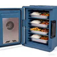 Kommerzielle White Food Warmers Wheel Electric Thermal Box für die Lieferung