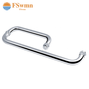 Đương Đại thép không gỉ cửa kính xử lý Quảng Đông phần cứng nhà sản xuất ống tròn xử lý cho phòng tắm cửa trượt - Product Image 3