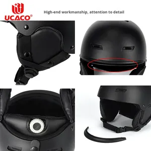 หมวกกันน็อคสกีสำหรับผู้ใหญ่ วัสดุ ABS รุ่น U-15 สำหรับผู้ชายและผู้หญิง ใช้กลางแจ้ง สำหรับสโนว์บอร์ดเดี่ยวและคู่ แบบเต็มใบและครึ่งใบ  หมวกนิรภัยสำหรับเล่นสโนว์  ผลิตโดยโรงงาน OEM - Product Image 4