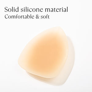 Kit de protection des tétons en silicone pour une journée complète, auto-adhésif, hypoallergénique, en forme de coupe triangulaire, sans fil, étui de voyage gratuit. - Product Image 2