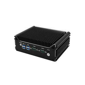 Mini <span class=keywords><strong>PC</strong></span> Wanlan Barebone con <span class=keywords><strong>2</strong></span> LAN, doble RS232/RS485, ranura SIM para módulo WLAN 4G LTE, Mini <span class=keywords><strong>PC</strong></span> industrial sin ventilador i3 5005U - Product Image 3