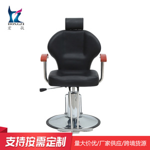 Silla de Barbero Clásica HZ8719BK Hidráulica Reclinable con Altura Ajustable para Uso Comercial - Product Image 2