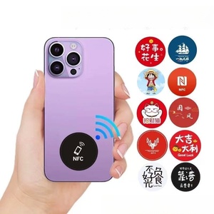 สติกเกอร์ NFC แบบกำหนดเอง 13.56MHz แท็ก NFC สำหรับโทรศัพท์ กันน้ำ RFID คีย์โทรศัพท์มือถือสำหรับโซเชียลมีเดีย - Product Image 1