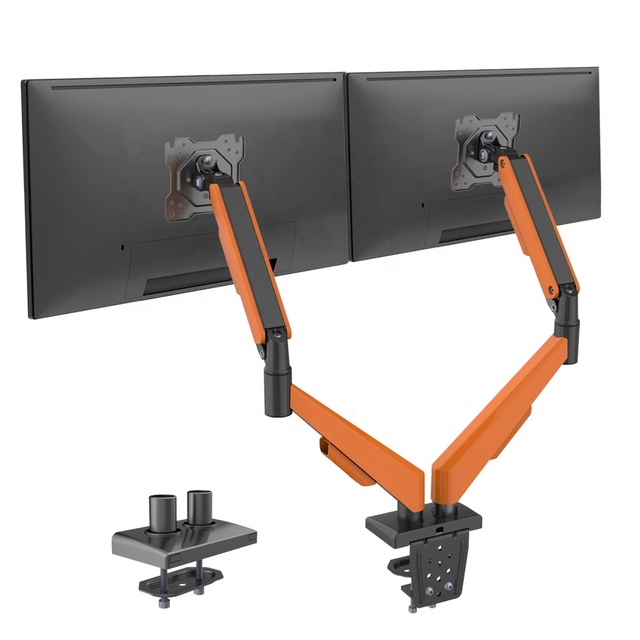 Bestview 13-35 Inch Screen GAS SPRING Dual Computer Monitor Arm VESA Mount Arm Monitor Arm Stand D309AD