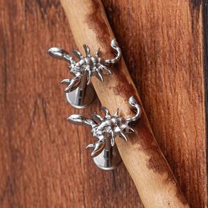 G23 Titanium Koi Vis Vogel Kraakbeen Oorbel Set 16G Kleine Tragus Stud Helix Schelp Plat Rug <span class=keywords><strong>Piercing</strong></span> Dierlijk Lichaam Kinderen Opaal - Product Image 6