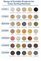 Trieuse chromatique de type chenillé à double couche pour légumes surgelés et déshydratés, tri haute précision pour une qualité améliorée