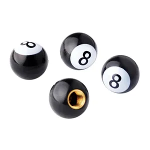 4 Cái/bộ Phổ Xe Đạp Xe Máy Xe Billiards "Hồ Bơi 8 Bóng" Tire Penutup Katup Bánh Xe Bụi Che Gốc Air Van Bao Gồm