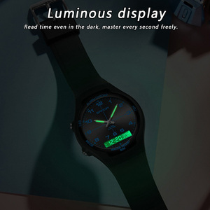 Reloj Digital Sanda 6320 con Doble Pantalla para Hombre, Deportivo, Analógico-Digital, Luminoso, LED, Cronógrafo, Alarma, Resistente al Agua 50M - Product Image 1