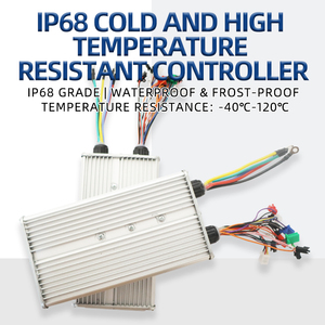 ตัวควบคุมมอเตอร์ไร้แปรงถ่าน IP68 กันน้ำ 48V/60V 18G ทนอุณหภูมิ -40c~120c สำหรับจักรยานไฟฟ้า/รถสามล้อไฟฟ้า IP68 48-60V18G กันน้ำ - Product Image 1