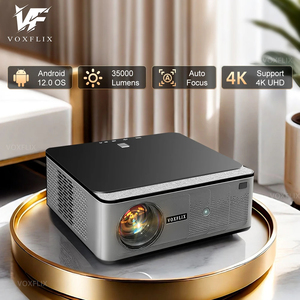 VOXFLIX VF71 4K Smart Android 12 Projector <strong>Full</strong> HD 1080P 2500 Ansi Lumens Autofocus WiFi6 Home Theater Beamer - Product Image 1