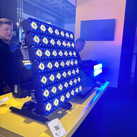Panneau matriciel LED RVB or/blanc chaud 7x7 lumière matricielle DMX512 lumières d'événement de fête de DJ de scène de contrôle