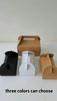 Nouveaux produits Boîtes à gâteaux personnalisées avec logo Boîtes d'emballage à gâteau unique Boîte d'emballage en papier à beignet de taille mini avec fenêtre transparente