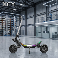 Trottinette électrique tout-terrain XFY à pneus larges de 12 pouces pour adulte, 1200W, avec éclairage LED pour la nuit - Prix de gros
