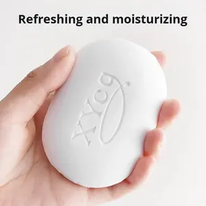 Sabun buatan tangan aroma melati putih murni sabun batang padat Perawatan Kulit tanaman untuk pria wanita pembersih tungau keluarga mandi dan cuci - Product Image 3