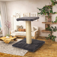 Griffoir moderne en sisal pour chat, arbre à chat en peluche, structure d'escalade antidérapante pour animaux de compagnie d'intérieur