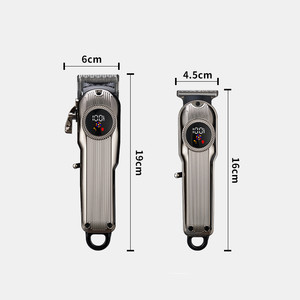 Kit de Aseo Profesional Inalámbrico: Recortadora de Pelo para Barbero, Máquina de Corte Eléctrica Profesional de Precisión 0mm Zero Gapped para Detalles y Acabados - Product Image 5