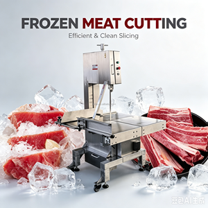 500-type stainless steel push-pull <b>saw</b> <b>bone</b> and meat cutter, suitable for frozen meat processing, with adjustable thickness - Product Image 6
