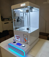 Joyplay Mini machine à griffes à monnayeur, blanche, pour petits jouets en peluche, machine de jeu d'arcade pour enfants