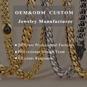 Collana Personalizzata in Acciaio Inossidabile Placcato Oro 18k, Impermeabile, Ipoallergenica, Antiossidante - Crea il Tuo Design di <span class=keywords><strong>Gioielli</strong></span> Personalizzati - Product Image 6