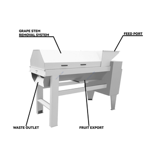 Nhà Máy Giá Thép Không Gỉ Năng Suất Cao Điện Nho Gốc Loại Bỏ Trái Cây Rau Máy Lột 2000 Công Suất kg/giờ - Product Image 4